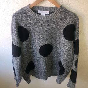 Workshop Grey With Black Polka Dots Size Medium